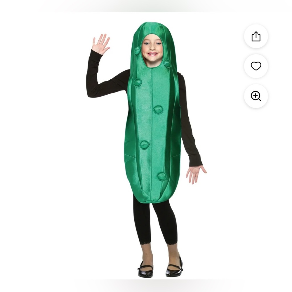 Pickle Costume - fits most kids age 10-12 Halloween costume or dress up costume